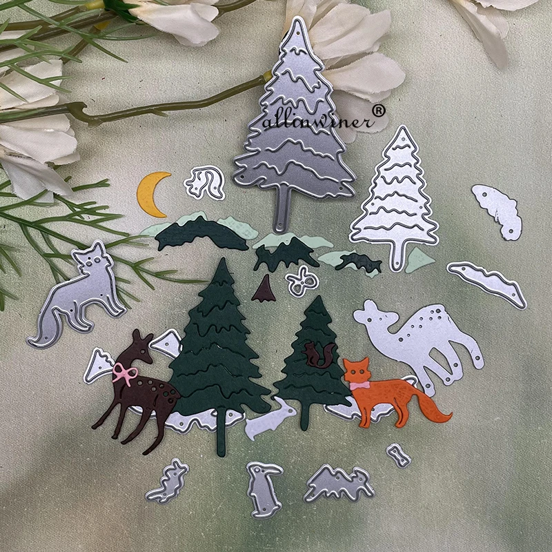 Christmas tree animals Metal Cutting Dies Stencils Die Cut for DIY Scrapbooking Album Paper Card Embossing
Christmas tree animals Metal Cutting Dies Stencils Die Cut for DIY Scrapbooking Album Paper Card Embossing