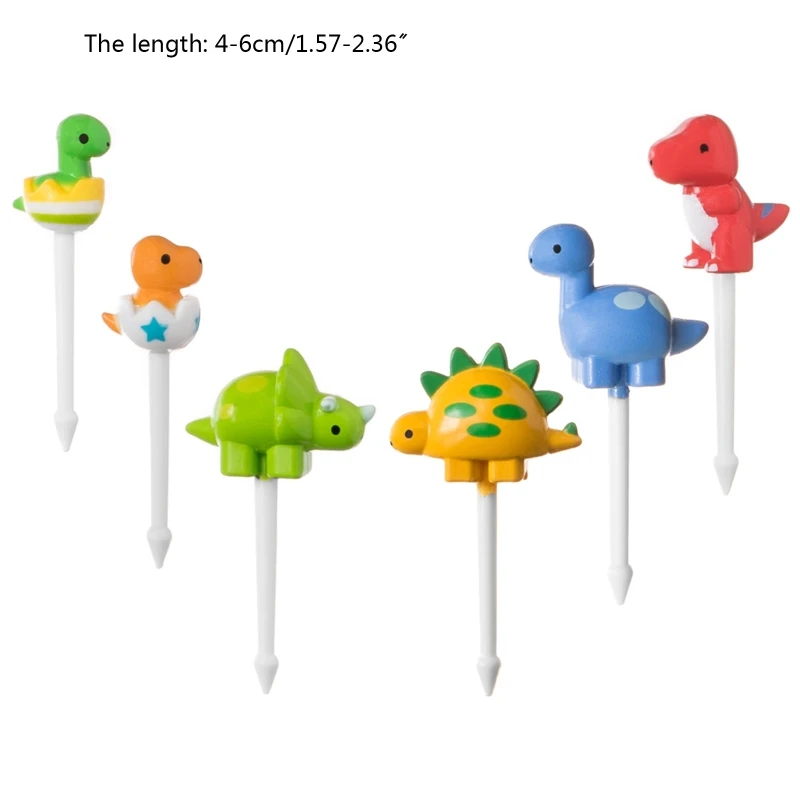 X6HD 6 Pack Cartoon Dinosaur Shaped Plastic Food Fruit Picks Fork Bento Box Lunch Box Decoration Fruit Pick Party Accessories
X6HD 6 Pack Cartoon Dinosaur Shaped Plastic Food Fruit Picks Fork Bento Box Lunch Box Decoration Fruit Pick Party Accessories