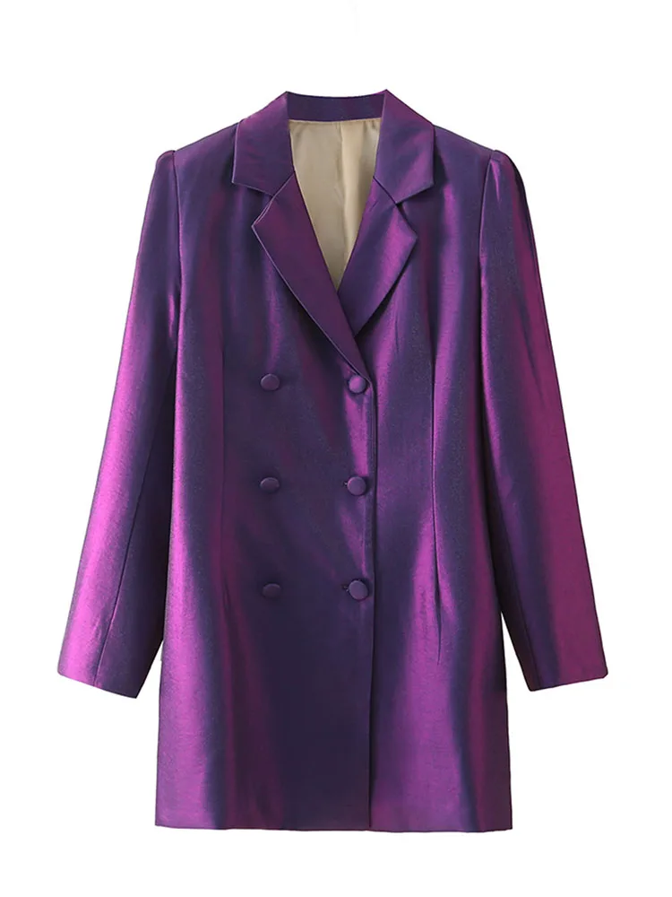 Женский двубортный Блейзер DYLQFS, элегантный длинный пиджак для офиса с длинным рукавом, весна 2022, Y2K 
Женский двубортный Блейзер DYLQFS, элегантный длинный пиджак для офиса с длинным рукавом, весна 2022, Y2K