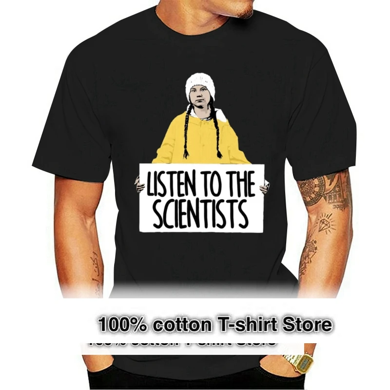 Greta Thunberg 'Listen To The Scientists' Tops Tee T Shirt Black Navy For Men Women Printed Plus Size T-Shirt
Greta Thunberg 'Listen To The Scientists' Tops Tee T Shirt Black Navy For Men Women Printed Plus Size T-Shirt