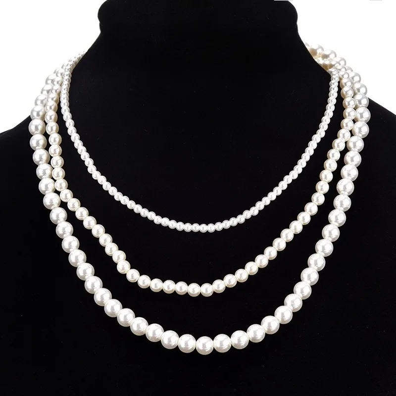 Long Boho Fashion 3 Tier Pearl Beaded Bride's Jewelry Necklace Women Korean Pearl Bridesmaid Trend Luxury Necklace Sweater Chain
Long Boho Fashion 3 Tier Pearl Beaded Bride's Jewelry Necklace Women Korean Pearl Bridesmaid Trend Luxury Necklace Sweater Chain