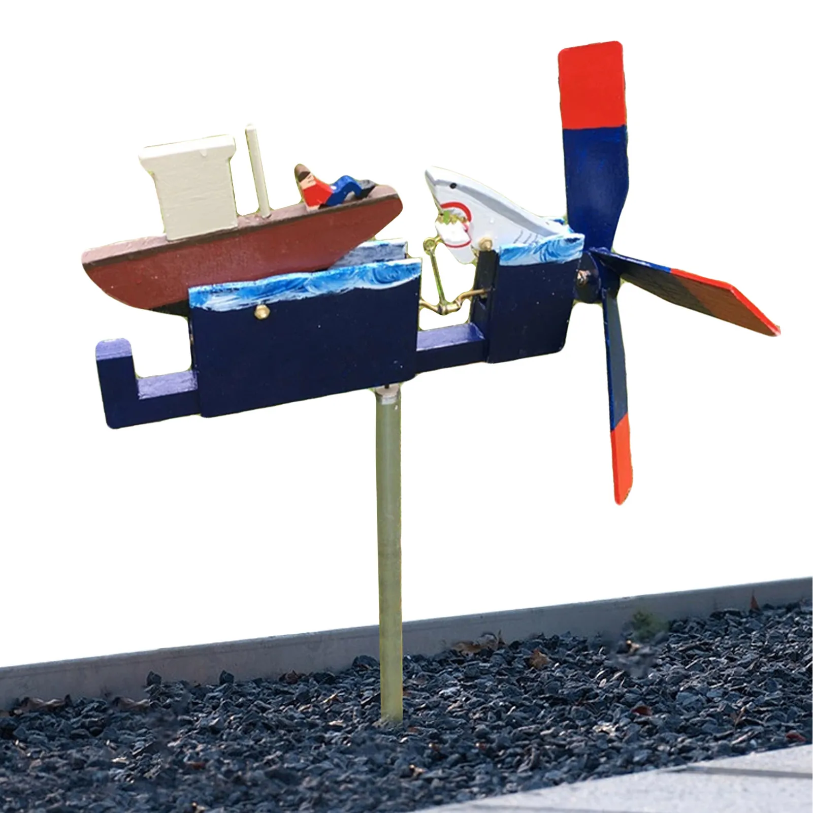 Kinetic Wind Spinners Shark Shape Flying Garden Spinners Metal Yard Spinners Cool Wind Sculpture For Lawn Floating Pinwheels
Kinetic Wind Spinners Shark Shape Flying Garden Spinners Metal Yard Spinners Cool Wind Sculpture For Lawn Floating Pinwheels