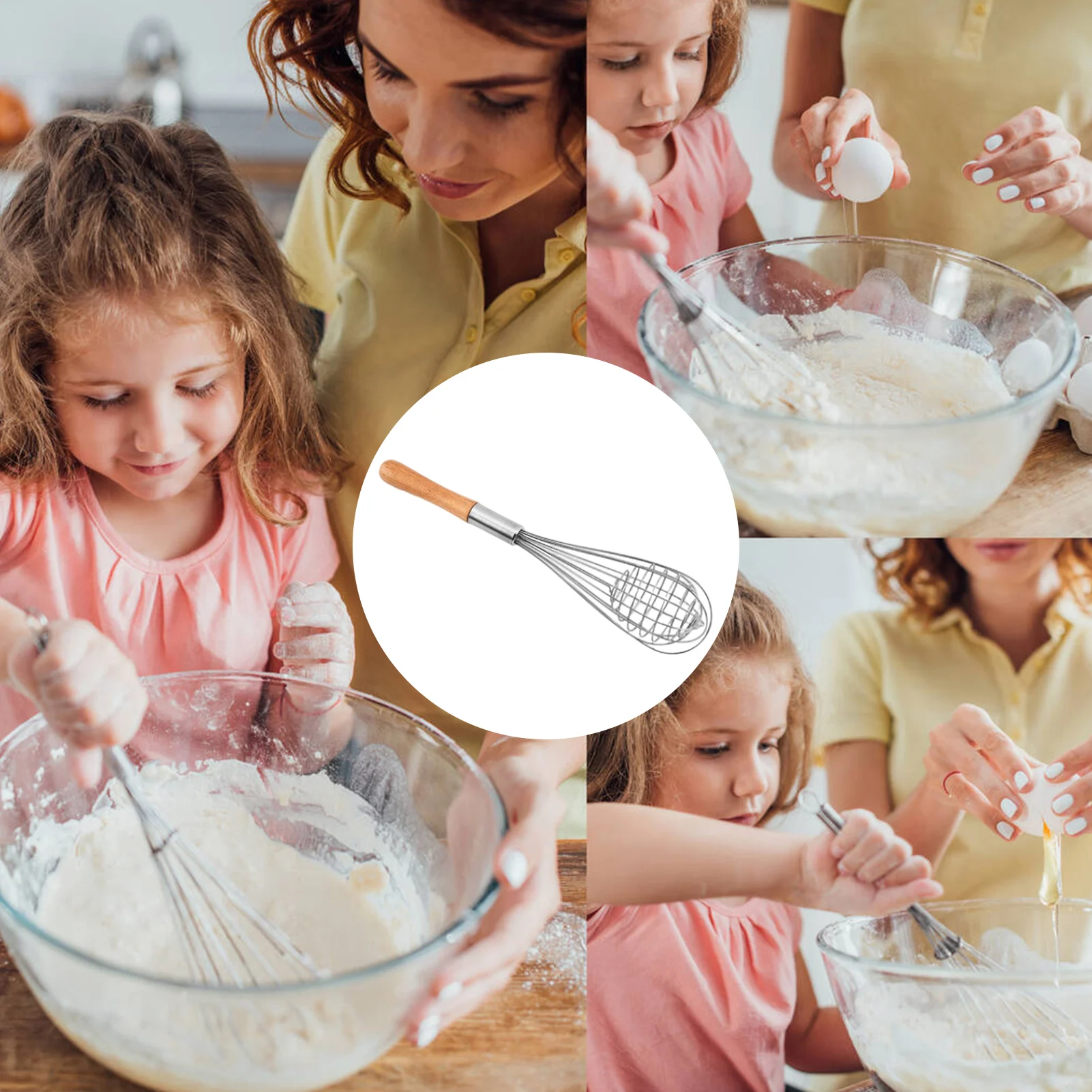 Whisks For Cooking Sturdy Stainless Steel Whisk Hand Blender Egg Beater With Wooden Handle For Blending Stirring Whisking
Whisks For Cooking Sturdy Stainless Steel Whisk Hand Blender Egg Beater With Wooden Handle For Blending Stirring Whisking