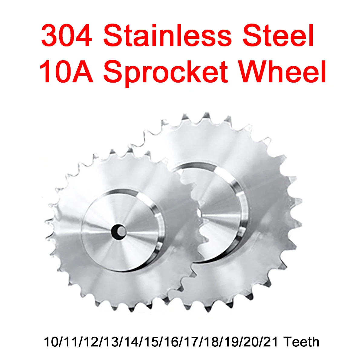 1Pc 10A Sprocket Wheel 10/11/12/13/14/15/16/17/18/19/20/21 Teeth Chain Gear With Step 304 Stainless Steel Tooth Pitch 15.875mm
1Pc 10A Sprocket Wheel 10/11/12/13/14/15/16/17/18/19/20/21 Teeth Chain Gear With Step 304 Stainless Steel Tooth Pitch 15.875mm
