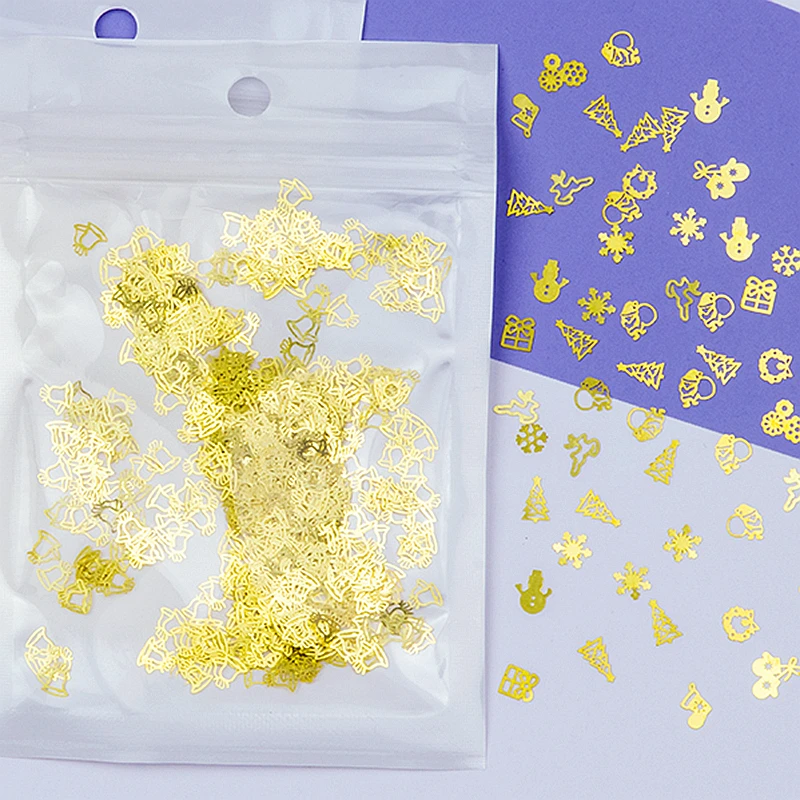 800PCS Christmas Style Metal Nail Slice 3D Nail Art Decorations Stickers Decals Slice Press On Fake Nails Accessories Supplies
800PCS Christmas Style Metal Nail Slice 3D Nail Art Decorations Stickers Decals Slice Press On Fake Nails Accessories Supplies
