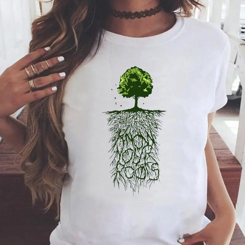 Fashion Tree Printing Lovely Print T-shirts Women Cartoon Shirt Stylish Short Sleeve Graphic T Top Female Tee T-Shirt
Fashion Tree Printing Lovely Print T-shirts Women Cartoon Shirt Stylish Short Sleeve Graphic T Top Female Tee T-Shirt