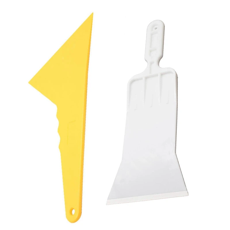 2Pcs Plastic Auto Car Window Sticker Film Scraper Squeegee Cleaning Tool - White & Yellow
2Pcs Plastic Auto Car Window Sticker Film Scraper Squeegee Cleaning Tool - White & Yellow