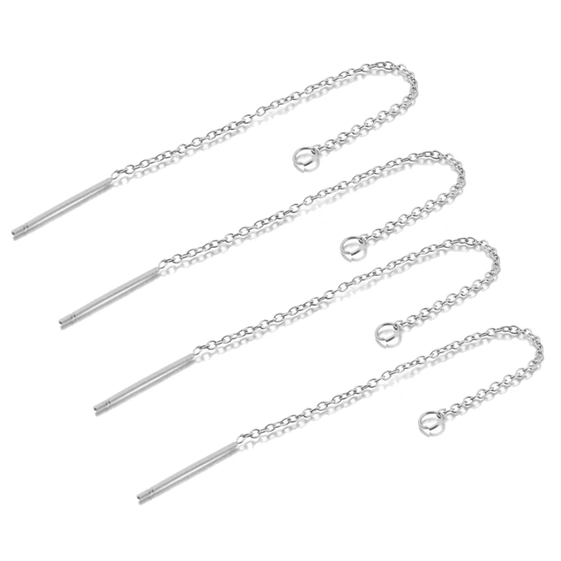 10Pcs Stainless Steel Long Chain Drop Sticker Dangle Drop Earrings Ear Line Chain For Diy Jewelry Makings
10Pcs Stainless Steel Long Chain Drop Sticker Dangle Drop Earrings Ear Line Chain For Diy Jewelry Makings