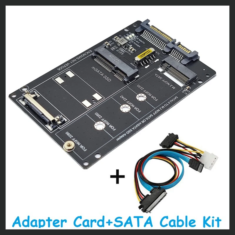 Карта адаптера NGFF + MSATA на SATA3.0 + кабель SATA M2 KEY B-M SSD на 6G карта преобразования интерфейса
Карта адаптера NGFF + MSATA на SATA3.0 + кабель SATA M2 KEY B-M SSD на 6G карта преобразования интерфейса