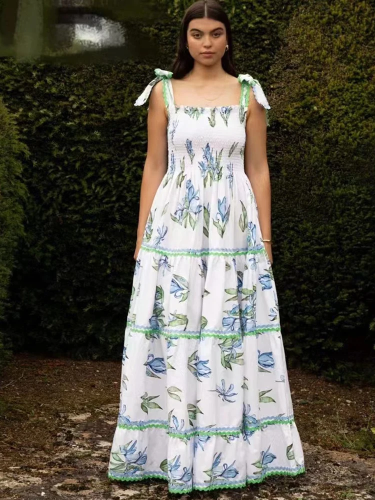 Delocah High Quality Summer Women Fashion Runway Holiday Long Dress Sexy Spaghetti Strap Floral Printed Cake Big Swing Dresses
Delocah High Quality Summer Women Fashion Runway Holiday Long Dress Sexy Spaghetti Strap Floral Printed Cake Big Swing Dresses