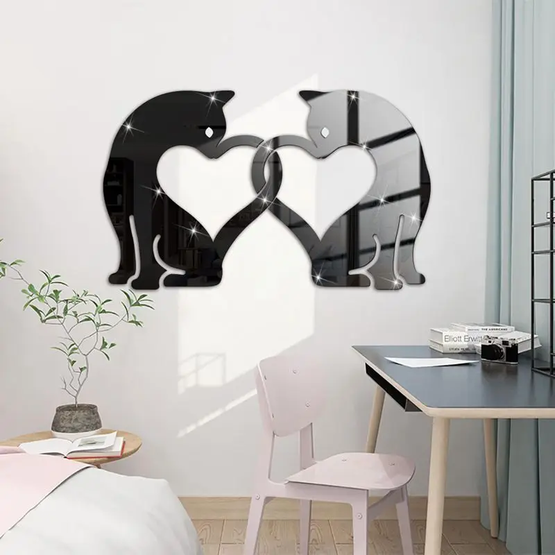Cat Wall Stickers Mirror Decoration for Bedroom Children's Room Wall Decor Acrylic Stickers New 2022 Year House Decorations
Cat Wall Stickers Mirror Decoration for Bedroom Children's Room Wall Decor Acrylic Stickers New 2022 Year House Decorations
