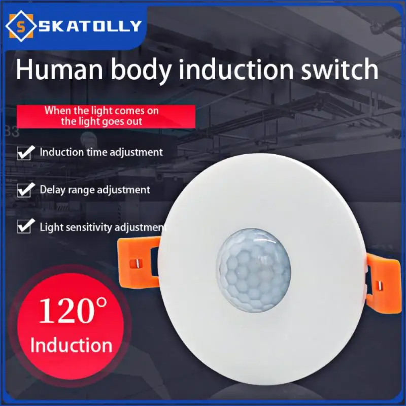 Ceiling Installation Motion Detection Adjustable Human Body Sensor Embedded Human Body Sensor Switch Motion Detector 110-220v
Ceiling Installation Motion Detection Adjustable Human Body Sensor Embedded Human Body Sensor Switch Motion Detector 110-220v