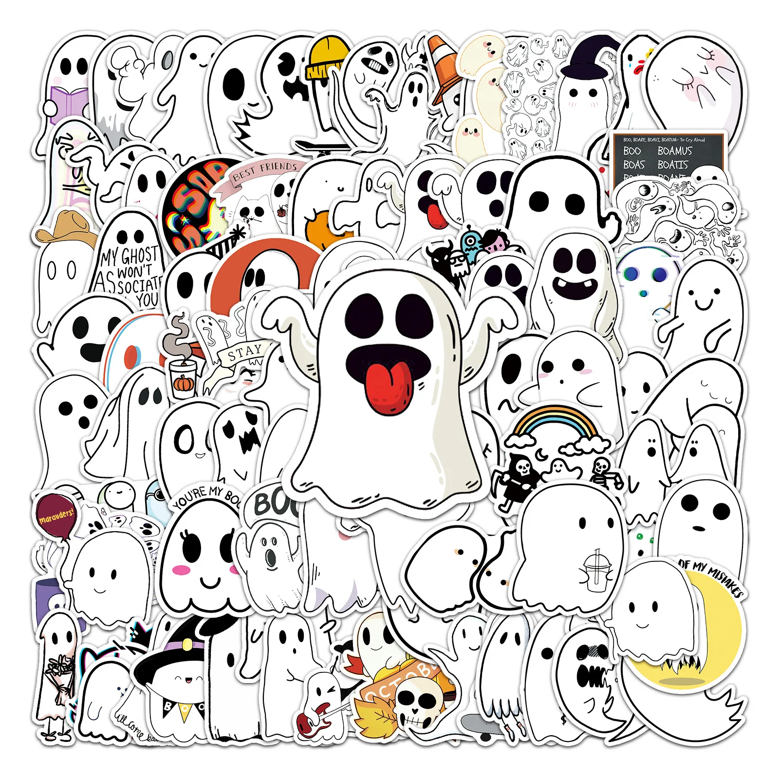 10/30/50PCS Trendy Cartoon Ghost Decoration Graffiti Skateboard Helmet Water Cup DIY Waterproof PVC Children's Toy Reward Sticke
10/30/50PCS Trendy Cartoon Ghost Decoration Graffiti Skateboard Helmet Water Cup DIY Waterproof PVC Children's Toy Reward Sticke