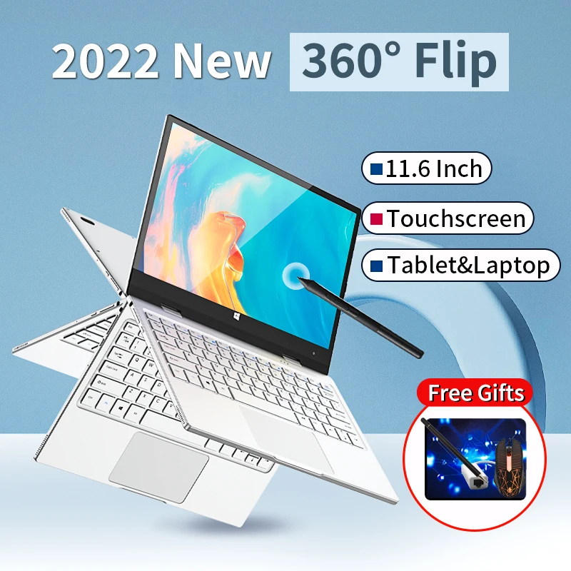 2-в-1 ноутбук Intel N6000 с сенсорным экраном 360 ° вращения 11,6 дюйма Тип с Йога 8 ГБ/16 ГБ ОЗУ ноутбук ПК Планшет Бизнес Офис тонкий ПК
2-в-1 ноутбук Intel N6000 с сенсорным экраном 360 ° вращения 11,6 дюйма Тип с Йога 8 ГБ/16 ГБ ОЗУ ноутбук ПК Планшет Бизнес Офис тонкий ПК