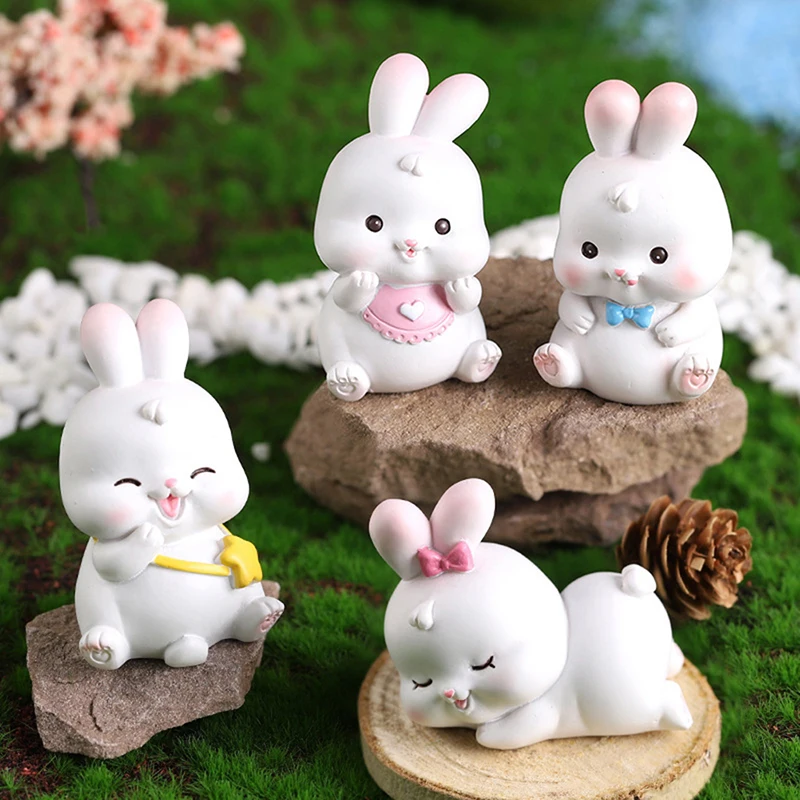 Милые фигурки кроликов, искусственная скульптура, миниатюрное украшение из смолы, подарки, поделки
Милые фигурки кроликов, искусственная скульптура, миниатюрное украшение из смолы, подарки, поделки