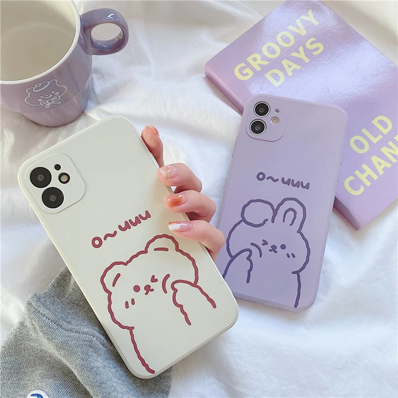 NEW Cute Print Bear Phone Case For iPhone 11 12 Pro MAX Mini 13 Pro MAX 6 6S 7 8 Plus X XS MAX XR SE 2020 Liquid Silicone Cover
NEW Cute Print Bear Phone Case For iPhone 11 12 Pro MAX Mini 13 Pro MAX 6 6S 7 8 Plus X XS MAX XR SE 2020 Liquid Silicone Cover