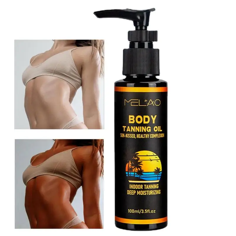 

Self Tanning Oil 100ml Sun-Free Wheat-Colored Skin Oil Safe And Effective Tanning Tool For Giving Your Skin A Tan And A Sexy