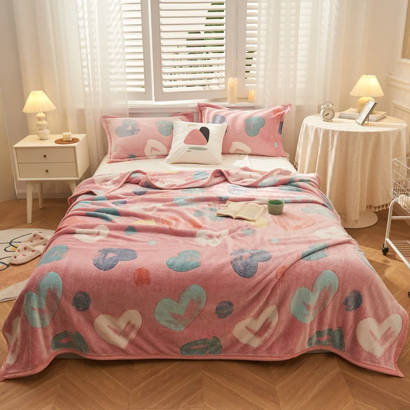 120*200cm/150*200cm/180*200cm/200*230cm Coral Fleece Blankets Cartoon Print Flannel Sofa Throw Blanket Washable Portable blanket
120*200cm/150*200cm/180*200cm/200*230cm Coral Fleece Blankets Cartoon Print Flannel Sofa Throw Blanket Washable Portable blanket