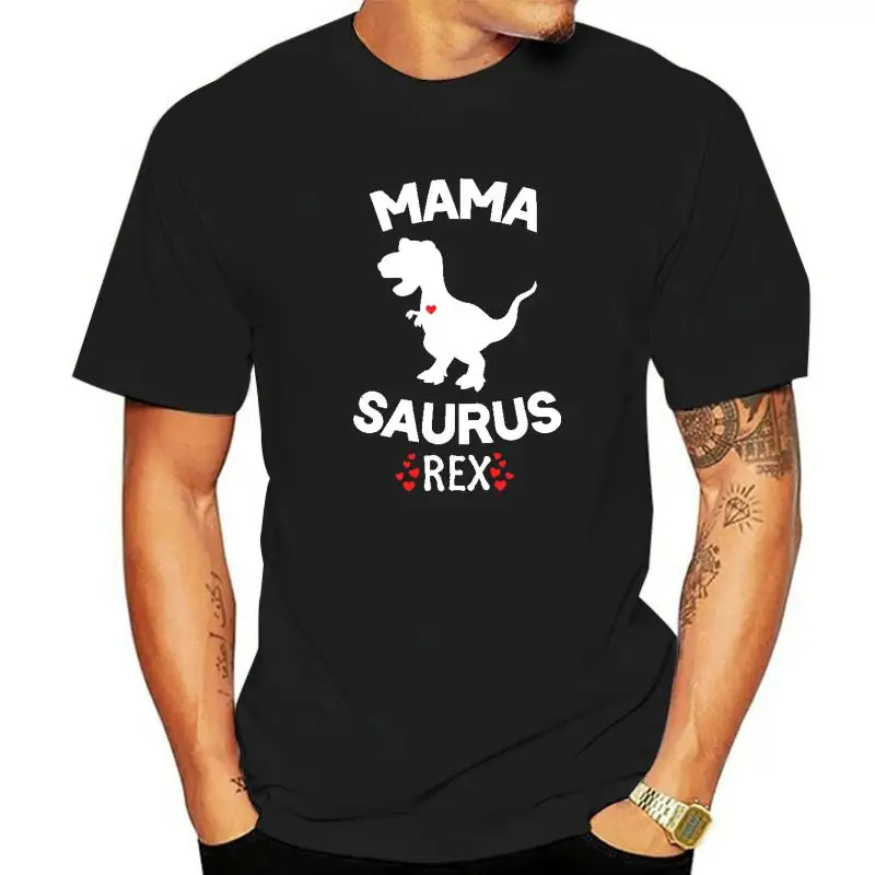 

Mama-Saurus Dinosaur Shirt Rex Mother Day For Mom Gift Mama Design Tops Shirts Cotton Men T Shirts Design Hot Sale