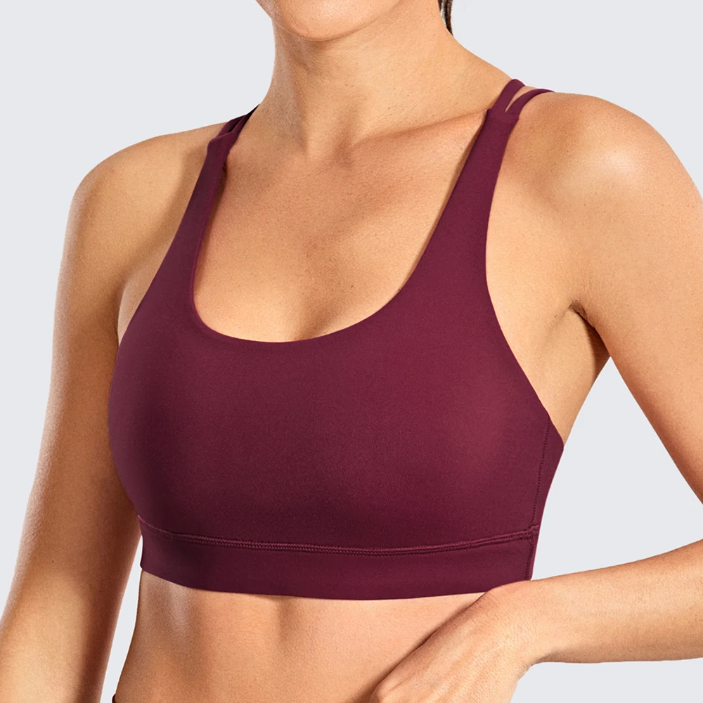 Women Yoga Bras Wirefree Sports Bras Strappy Sexy Back Padded Low Impact Workout Bras Tops Solid Casual Bras Racerback Tops
Women Yoga Bras Wirefree Sports Bras Strappy Sexy Back Padded Low Impact Workout Bras Tops Solid Casual Bras Racerback Tops