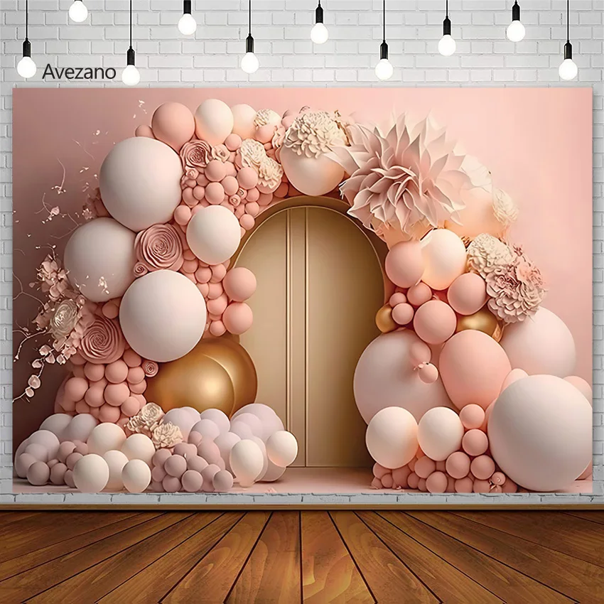 Avezano Pink Arch Backdropd Balloons Flowers Girls Portrait Photography Background Kids Birthday Cake Smash Decor Photo Studio 
Avezano Pink Arch Backdropd Balloons Flowers Girls Portrait Photography Background Kids Birthday Cake Smash Decor Photo Studio