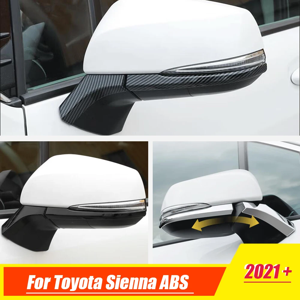 For Toyota SIENNA 2021 2022 ABS Chrome/Carbon Car rearview mirror strip/rain eyebrow Cover Trim Sticker Decoration Accessories
For Toyota SIENNA 2021 2022 ABS Chrome/Carbon Car rearview mirror strip/rain eyebrow Cover Trim Sticker Decoration Accessories