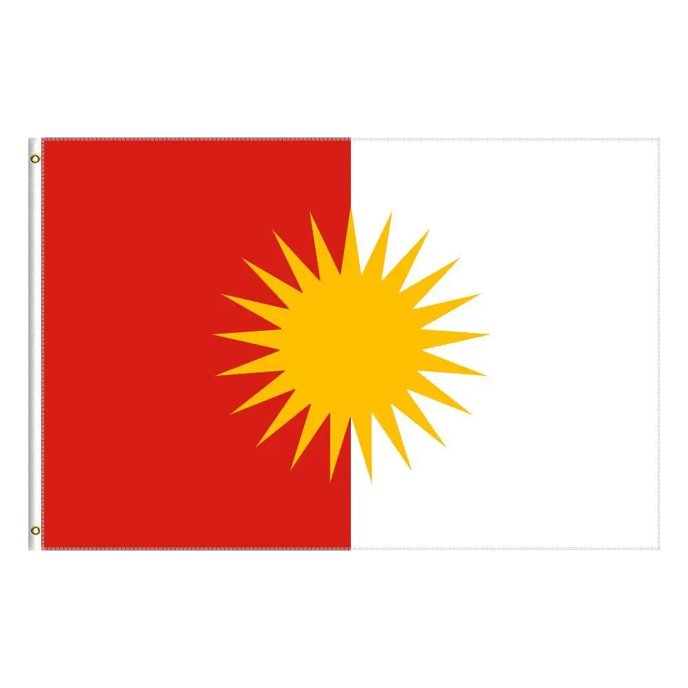 3x5 футов флаг Yezidi, подвесное украшение 90x150 см, Yazidism Yazidis, политическое пространство в Ираке, баннер
3x5 футов флаг Yezidi, подвесное украшение 90x150 см, Yazidism Yazidis, политическое пространство в Ираке, баннер