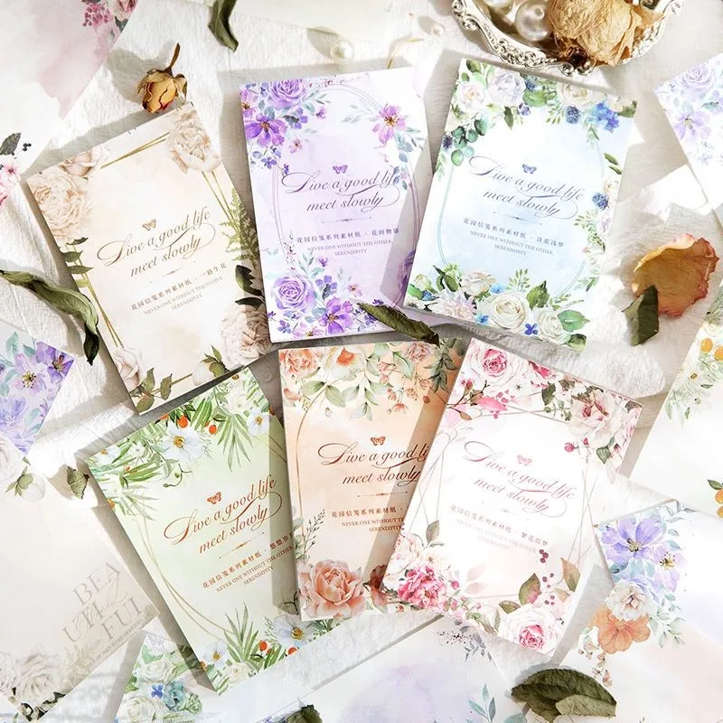 50 Pcs Romantic Flower Pattern Scrapbooking Papers Decorative Paper Material For collage Diy Art Craft Diary Journal Supplies
50 Pcs Romantic Flower Pattern Scrapbooking Papers Decorative Paper Material For collage Diy Art Craft Diary Journal Supplies