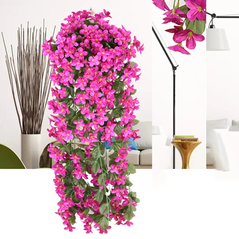 Violet Artificial Flowers Hanging Wall Decor Vine Fake Plants Garland DIY Home Wedding Party Valentines Day Wedding Decoration
Violet Artificial Flowers Hanging Wall Decor Vine Fake Plants Garland DIY Home Wedding Party Valentines Day Wedding Decoration