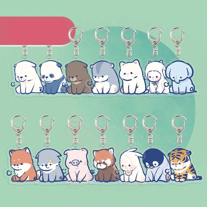 New Cartoon Cartoon Sigh Small Animal Keychain Cute Puppy Lamb Key Pendant Kawaii Little Penguin Girl Bag Jewelry Toy Gift
New Cartoon Cartoon Sigh Small Animal Keychain Cute Puppy Lamb Key Pendant Kawaii Little Penguin Girl Bag Jewelry Toy Gift