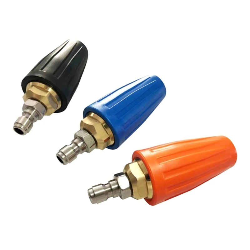 Turbo Nozzle Rotating 360Degree High Pressure Washer Turbo Nozzle with 1/4" Brass Quick Connector Universal Daily Tools 
Turbo Nozzle Rotating 360Degree High Pressure Washer Turbo Nozzle with 1/4" Brass Quick Connector Universal Daily Tools