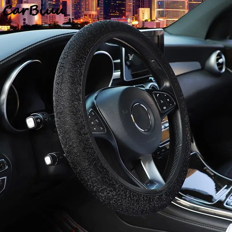 Universal 37-38cm Car Steering Wheel Cover Colorful Hot Stamping Luxury Crystal Rhinestone Car Covered Steering-Wheel Accessorie
Universal 37-38cm Car Steering Wheel Cover Colorful Hot Stamping Luxury Crystal Rhinestone Car Covered Steering-Wheel Accessorie