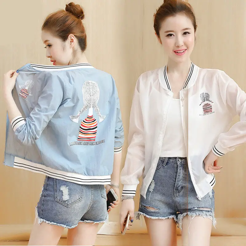 Jacket Female Sunscreen Casual Coat Summer Sun Protection Clothing Thin Breathable Quick Dry UV Women's Jackets Coats X190
Jacket Female Sunscreen Casual Coat Summer Sun Protection Clothing Thin Breathable Quick Dry UV Women's Jackets Coats X190