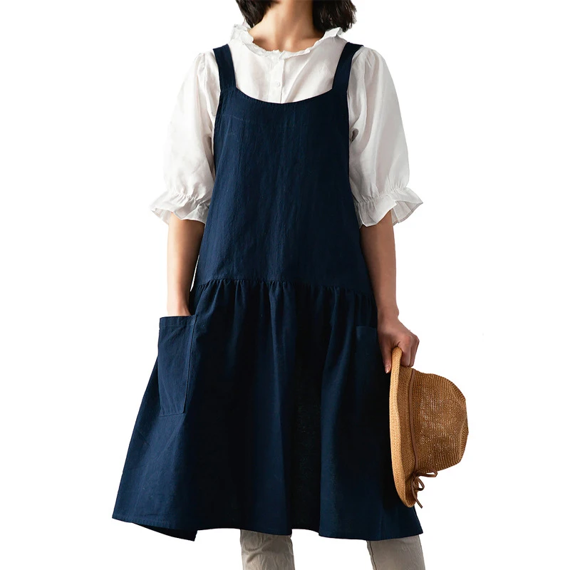 Washable Cotton Linen Kitchen Apron With Pockets For Cooking Baking Flower Shop Cute Aprons For Woman Dress
Washable Cotton Linen Kitchen Apron With Pockets For Cooking Baking Flower Shop Cute Aprons For Woman Dress