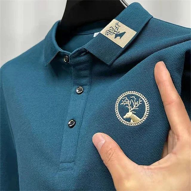 Spring Summer 100% Cotton Short Sleeve Polo Shirts Men High Quality Soft Pattern Embroidery Business Casual Loose T-Shirt Male
Spring Summer 100% Cotton Short Sleeve Polo Shirts Men High Quality Soft Pattern Embroidery Business Casual Loose T-Shirt Male