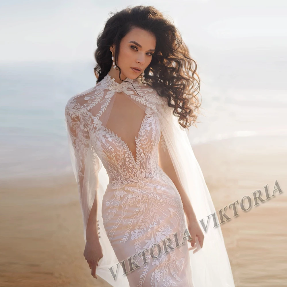 VIKTORIA Attractive Wedding Dresses Mermaid Deep-V Backless For Women Bride Floral Appliques Vestidos De Novia Made To Order
VIKTORIA Attractive Wedding Dresses Mermaid Deep-V Backless For Women Bride Floral Appliques Vestidos De Novia Made To Order
