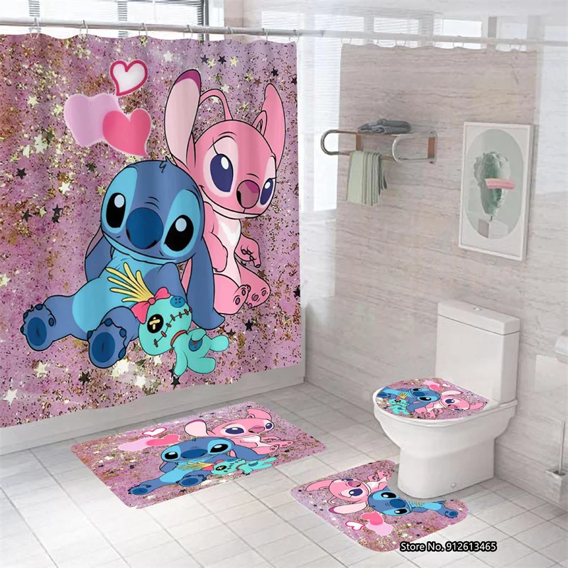 Stitch Decorative Shower Curtain 3D Cartoon Disney Shower Curtain Bath Mat Toilet Mat Baby Blanket
Stitch Decorative Shower Curtain 3D Cartoon Disney Shower Curtain Bath Mat Toilet Mat Baby Blanket