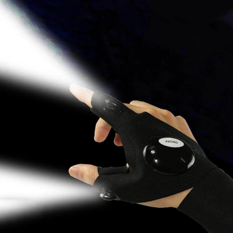 LED Flashlight Gloves Night Cycling Lighting Glove Waterproof Outdoor Tool Fishing Camping Hiking Free Finger Flashlight Gloves
LED Flashlight Gloves Night Cycling Lighting Glove Waterproof Outdoor Tool Fishing Camping Hiking Free Finger Flashlight Gloves