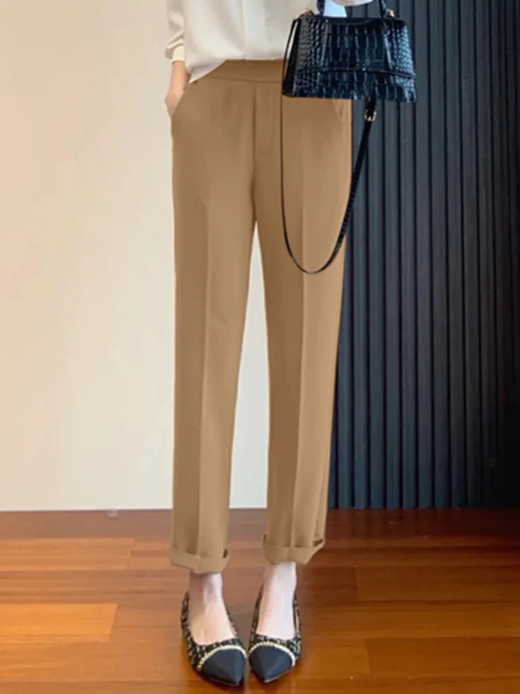 Женские прямые брюки большого размера ZANZEA, свободные костюмы, модные брюки, весна-лето 2023, повседневные однотонные офисные Женские панталоны Палаццо
Женские прямые брюки большого размера ZANZEA, свободные костюмы, модные брюки, весна-лето 2023, повседневные однотонные офисные Женские панталоны Палаццо