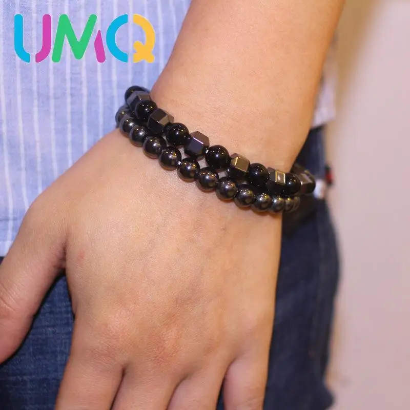 Simple European and American Style Cool Fashion Men's Suit Bracelet 8mm Ebonite Obsidian Health Care Men's Bracelet
Simple European and American Style Cool Fashion Men's Suit Bracelet 8mm Ebonite Obsidian Health Care Men's Bracelet