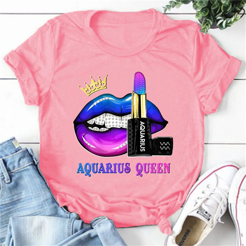 Women Graphic Print Fashion Sexy Lip 90s Clothing Cartoon Summer Aquarius Girls Female Clothes Tops Tees Tshirt T-Shirt Camiseta 
Women Graphic Print Fashion Sexy Lip 90s Clothing Cartoon Summer Aquarius Girls Female Clothes Tops Tees Tshirt T-Shirt Camiseta