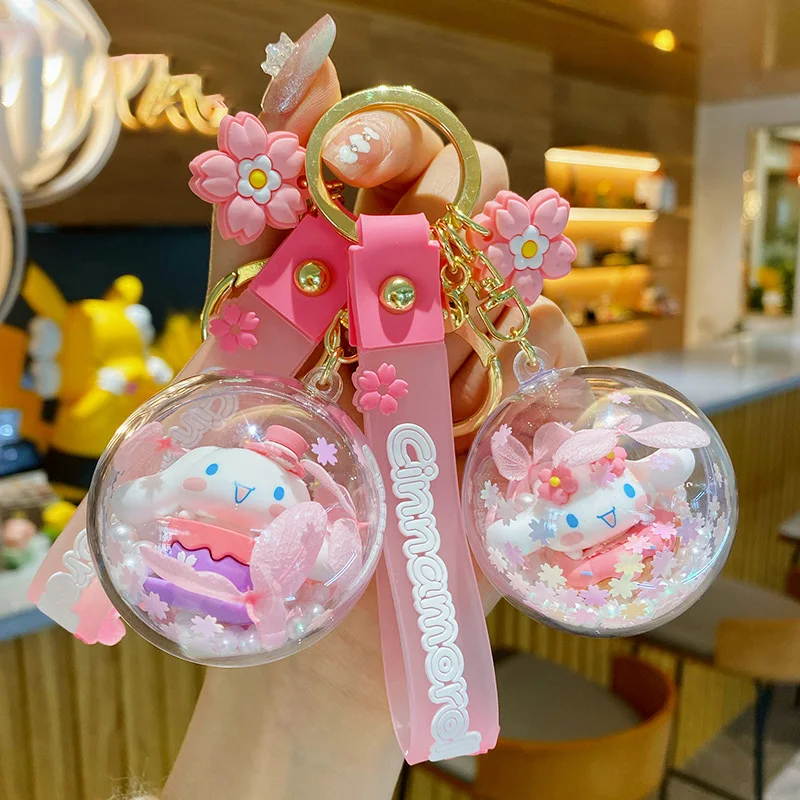 Cinnamoroll Keychain Kawaii Pink Hang On The Bag Accessories Anime Figures Keychains Cute Cherry Blossoms Crystal Ball Spring
Cinnamoroll Keychain Kawaii Pink Hang On The Bag Accessories Anime Figures Keychains Cute Cherry Blossoms Crystal Ball Spring