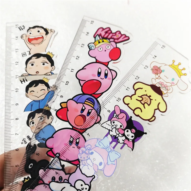 Kuromi Star Kirby Anime Figure Sanrio Accessories Student Stationery Scale Kawaii Drawing Measuring Ruler Children's Gift Toys
Kuromi Star Kirby Anime Figure Sanrio Accessories Student Stationery Scale Kawaii Drawing Measuring Ruler Children's Gift Toys
