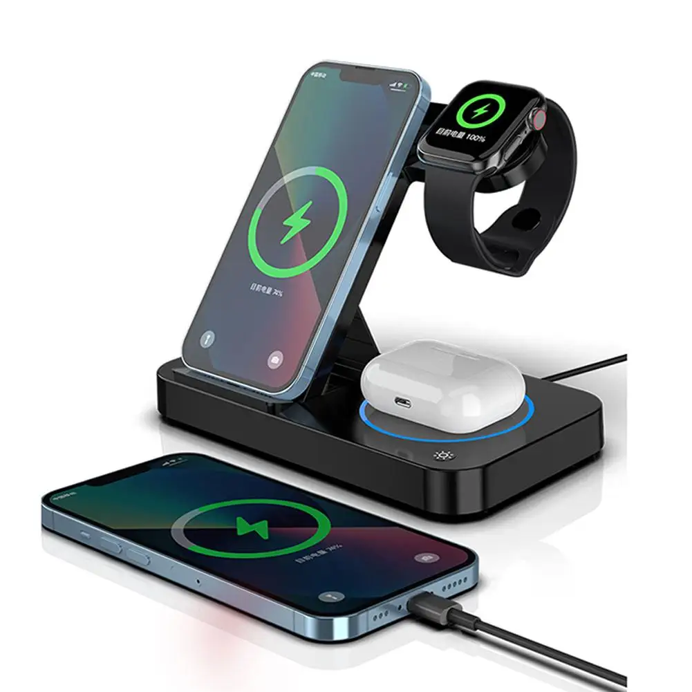 3-in-1 Wireless Charger Stand 15w Fast Charging Dock Station Compatible For Airpods Pro Iphone Samsung Galaxy
3-in-1 Wireless Charger Stand 15w Fast Charging Dock Station Compatible For Airpods Pro Iphone Samsung Galaxy