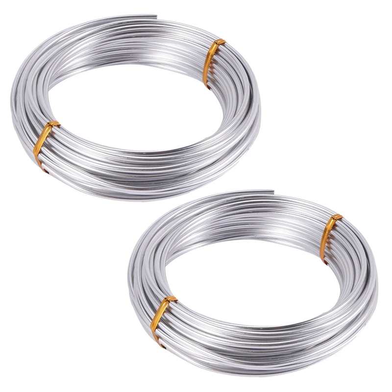 2X 3Mm Aluminium Wire 10M Craft Silver Wire For Jewellery Making Clay Modelling Bonsai And Model
2X 3Mm Aluminium Wire 10M Craft Silver Wire For Jewellery Making Clay Modelling Bonsai And Model