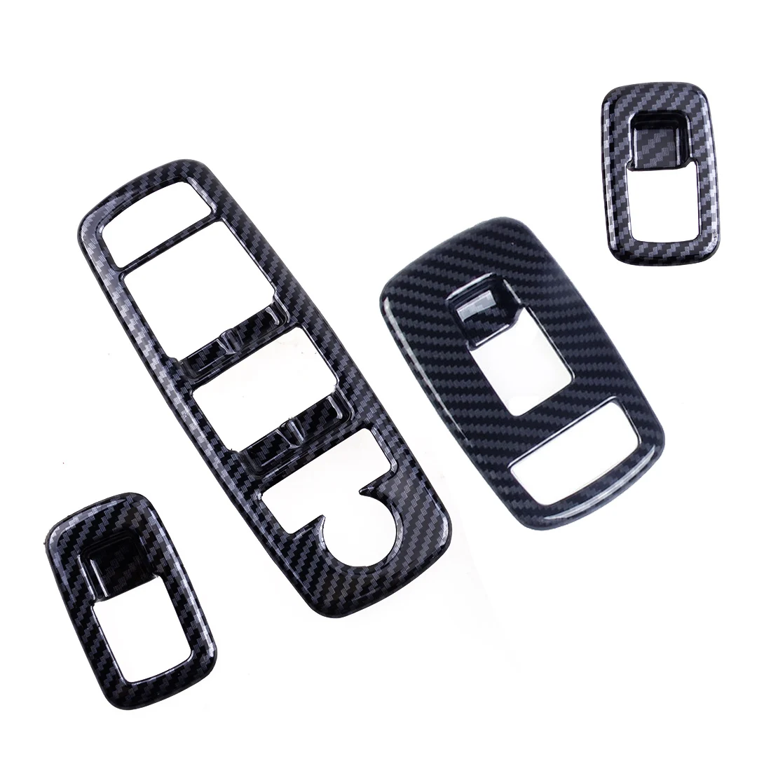 4Pcs Black Window Lift Switch Panel Button Cover Trim Bezel Carbon Fiber Style ABS Plastic Fit for Dodge Ram 1500 2010 2011-2021 
4Pcs Black Window Lift Switch Panel Button Cover Trim Bezel Carbon Fiber Style ABS Plastic Fit for Dodge Ram 1500 2010 2011-2021