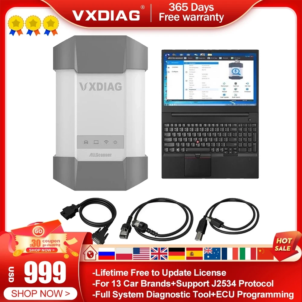 VXDIAG для всех моделей allscan 13 в 1 OBD2 полная система диагностики инструменты для VW для Benz Xentry профессиональное Программирование ЭБУ
VXDIAG для всех моделей allscan 13 в 1 OBD2 полная система диагностики инструменты для VW для Benz Xentry профессиональное Программирование ЭБУ
