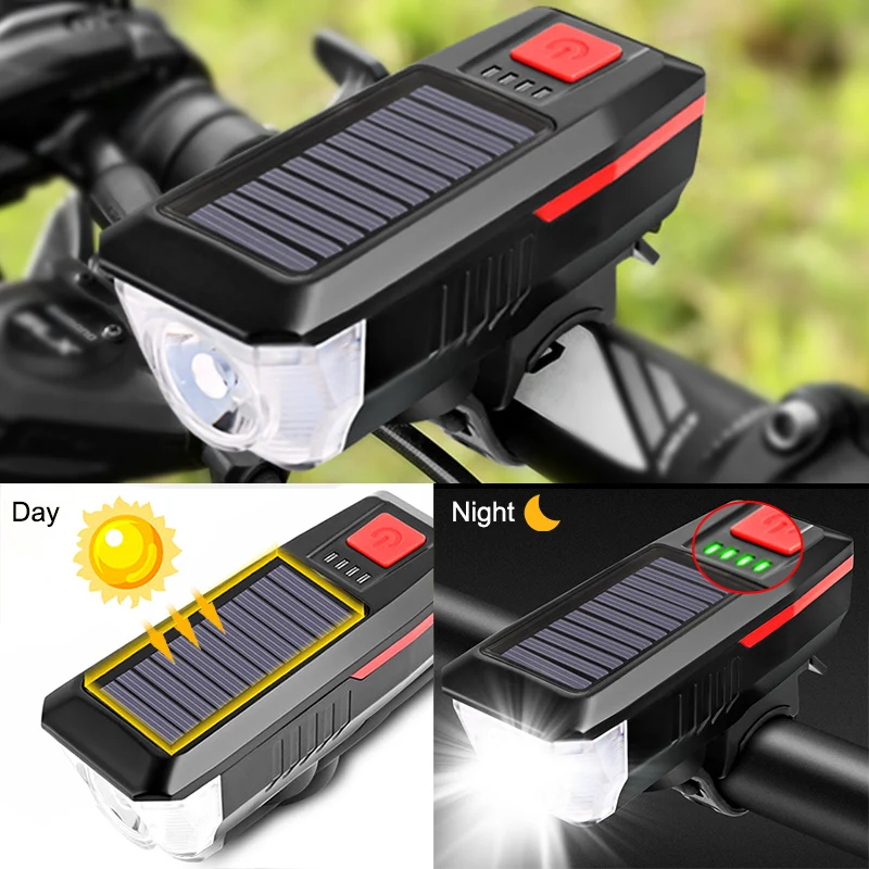 Bike Light Solar USB Rechargeable Lamp Bicycle Lantern With Electronic Horn 3 Modes Cycling Headlight Taillight Bike Accessories
Bike Light Solar USB Rechargeable Lamp Bicycle Lantern With Electronic Horn 3 Modes Cycling Headlight Taillight Bike Accessories