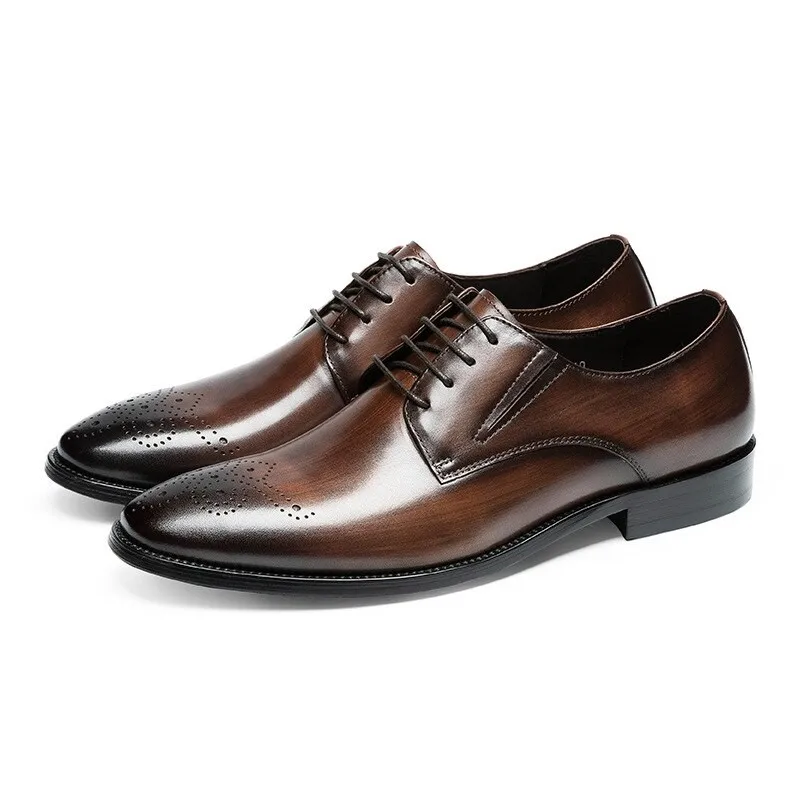 Formal Shoes Man Luxury Genuine Leather Lace Up Black Brown Dress Shoes For Men Brand 2022 Fashion Wedding Elegant Oxford Shoes
Formal Shoes Man Luxury Genuine Leather Lace Up Black Brown Dress Shoes For Men Brand 2022 Fashion Wedding Elegant Oxford Shoes