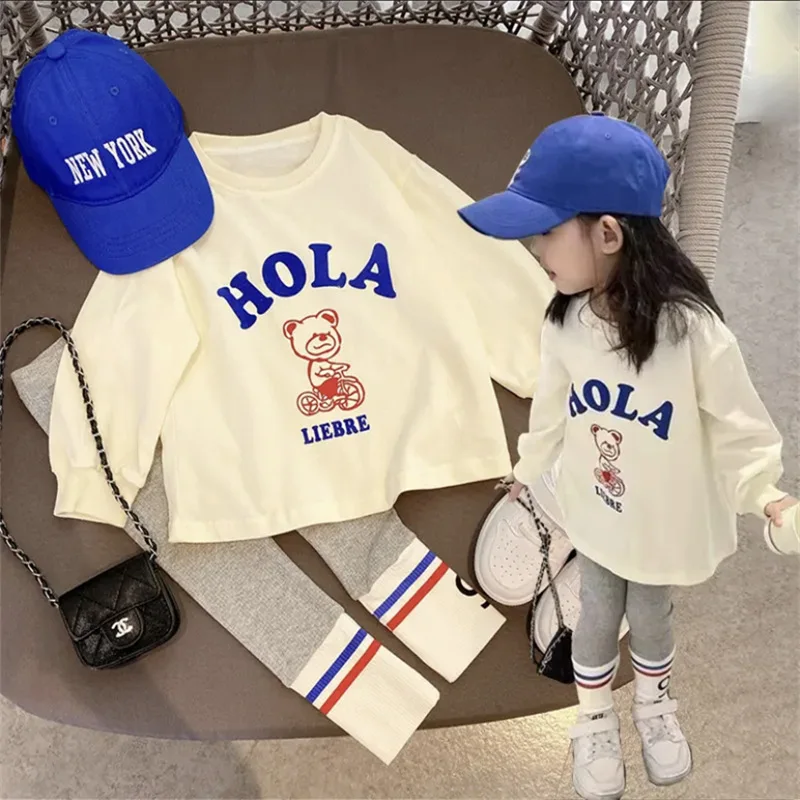 Sweater Cartoon 2023 Children's Sports Alphabet Girl + Set Baby Toddler Clothing Girl Fashionable Autumn Sets Leggings Two-piece
Sweater Cartoon 2023 Children's Sports Alphabet Girl + Set Baby Toddler Clothing Girl Fashionable Autumn Sets Leggings Two-piece